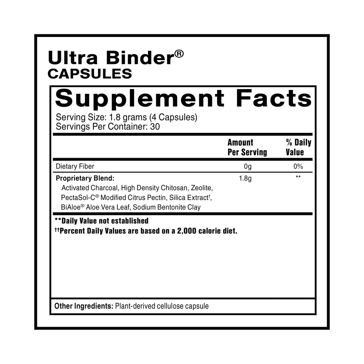 Quicksilver Scientific Ultra Binder - Multi Toxin Binder with Bentonite Clay Powder, Zeolite Detox & Charcoal - Supplement for Gut Support & The Body's Toxin Removal Process (120 Capsules) Quicksilver ScientificBuy Supplements Australia