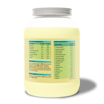 NutriVolv Whey Protein Isolate & Concentrate Powder | Vanilla Flavour 900g | 30 Servings NutriVolvBuy Supplements Australia
