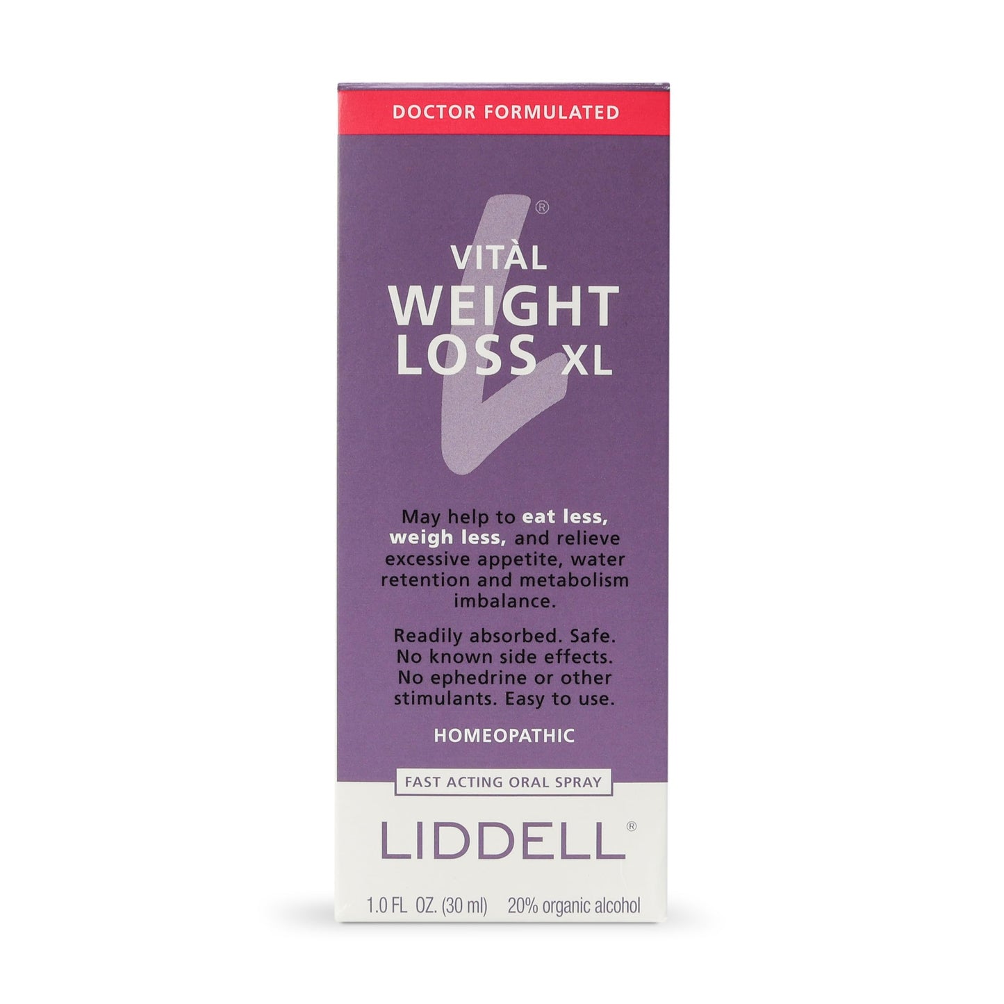VITL Weight Loss XL Liddell Homeopathic 1 oz Liquid LiddellBuy Supplements Australia