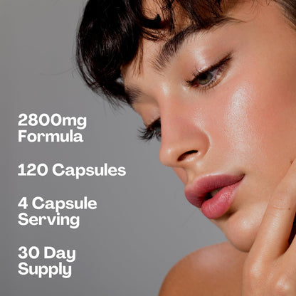 2800mg Marine Collagen Capsules – Highest Strength Type 1 Hydrolysed Collagen with Hyaluronic Acid and Vitamin C Miracle GreensBuy Supplements Australia