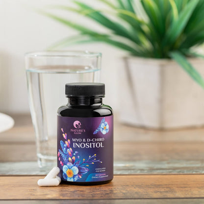 Myo-Inositol & D-Chiro Inositol Blend - 30 Day Supply, Premium 40:1 Ratio, Hormone Sup Nature's GlowBuy Supplements Australia