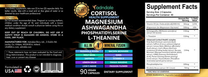 Adndale Cortisol Supplements for Women. Cortisol Reducer 14-in-1 Ashwagandha Supplement with Magnesium Glycinate, L-Theanine & More. 90 Capsules. AdndaleBuy Supplements Australia