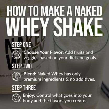 NAKED Whey Double Chocolate Grass Fed Whey Protein Powder, No GMO, No Soy NAKEDBuy Supplements Australia