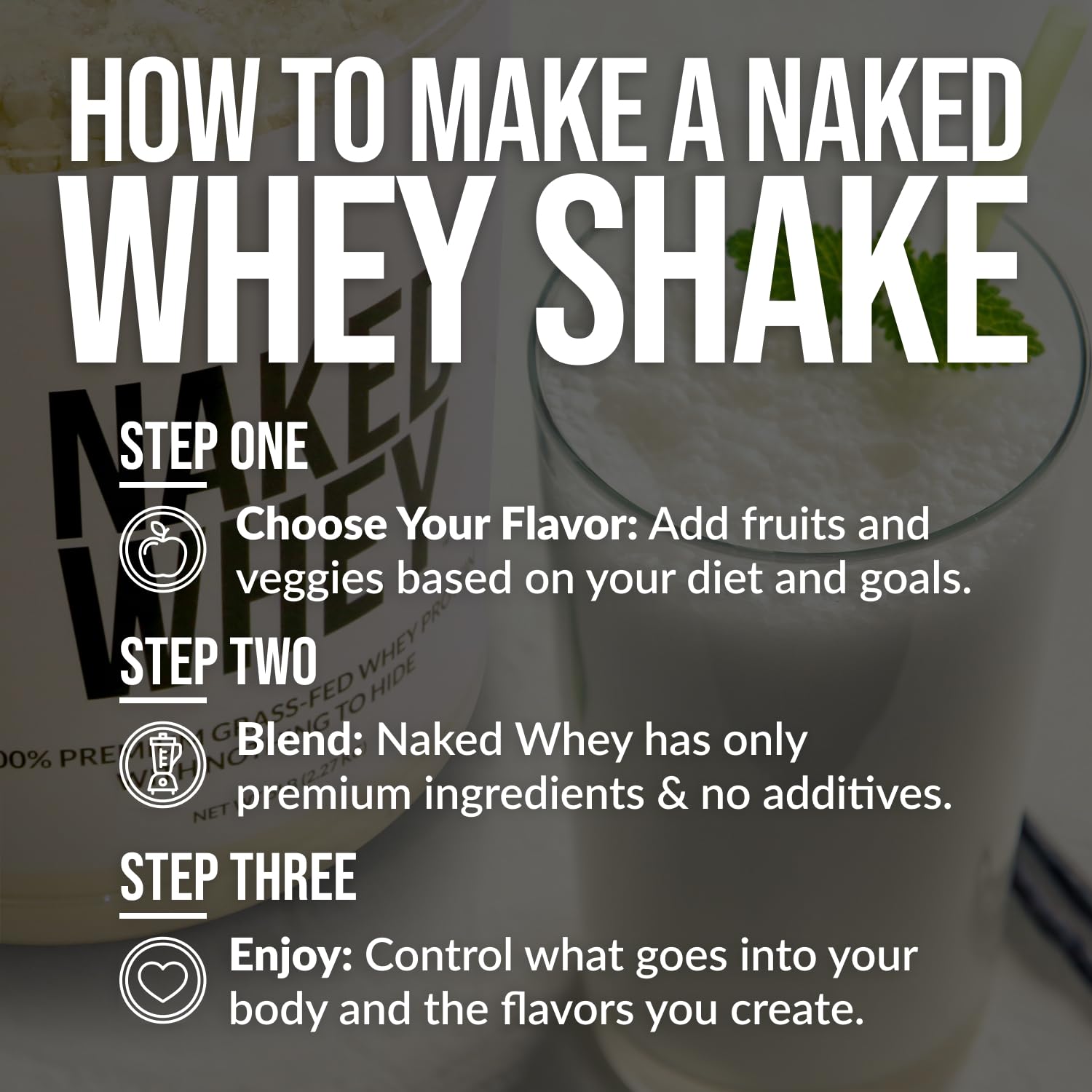 NAKED Whey Protein Powder (Chocolate PB, 2 LB) NAKEDBuy Supplements Australia