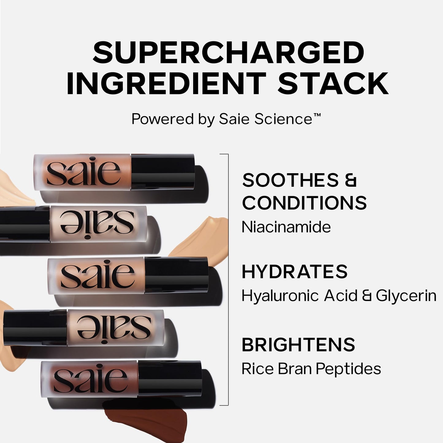Saie Slip Tint Radiant Cream Concealer & All-Over Face Makeup - Concealer for Dark Circles, Redness & Blemishes - Lightweight Makeup Made with Hydrating Hyaluronic Acid - Shade 5 (0.17 oz) SaieBuy Supplements Australia