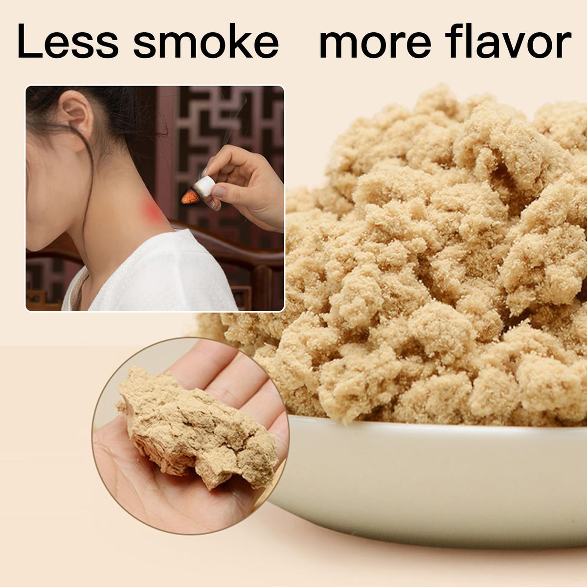Moxibustion Smokeless Moxa Warm Chinese Medicine Stick Mugwort Roll Mugwort Stick (2.6cm) PumeiBuy Supplements Australia