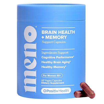 MENO Brain Health + Memory Support Capsules – Daily Support for Cognitive Performance, Concentration & Healthy Brain Aging – with Phosphatidylserine, Creatine, Sage Leaf & Huperzine A – 30 Servings O PositivBuy Supplements Australia