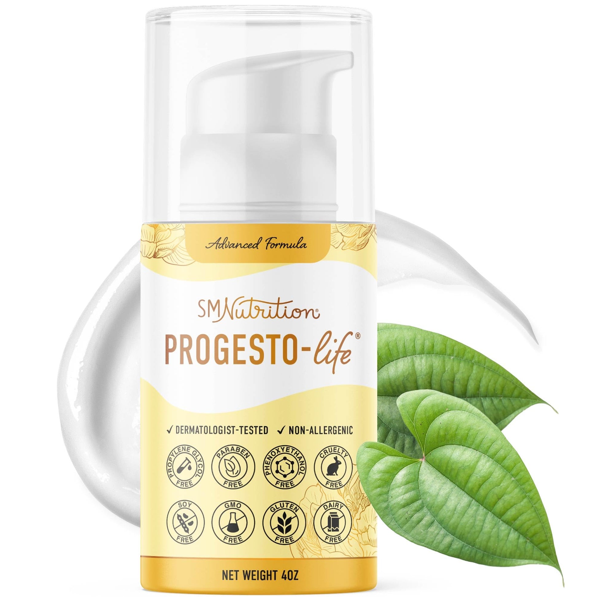 SMNutrition Advanced Progesto-Life Balancing Skin Cream for Women 4oz | Cosmetic Skin Cream | Dermatologist-Tested, Hypoallergenic & Cruelty-Free | 96 Applications SMNutritionBuy Supplements Australia