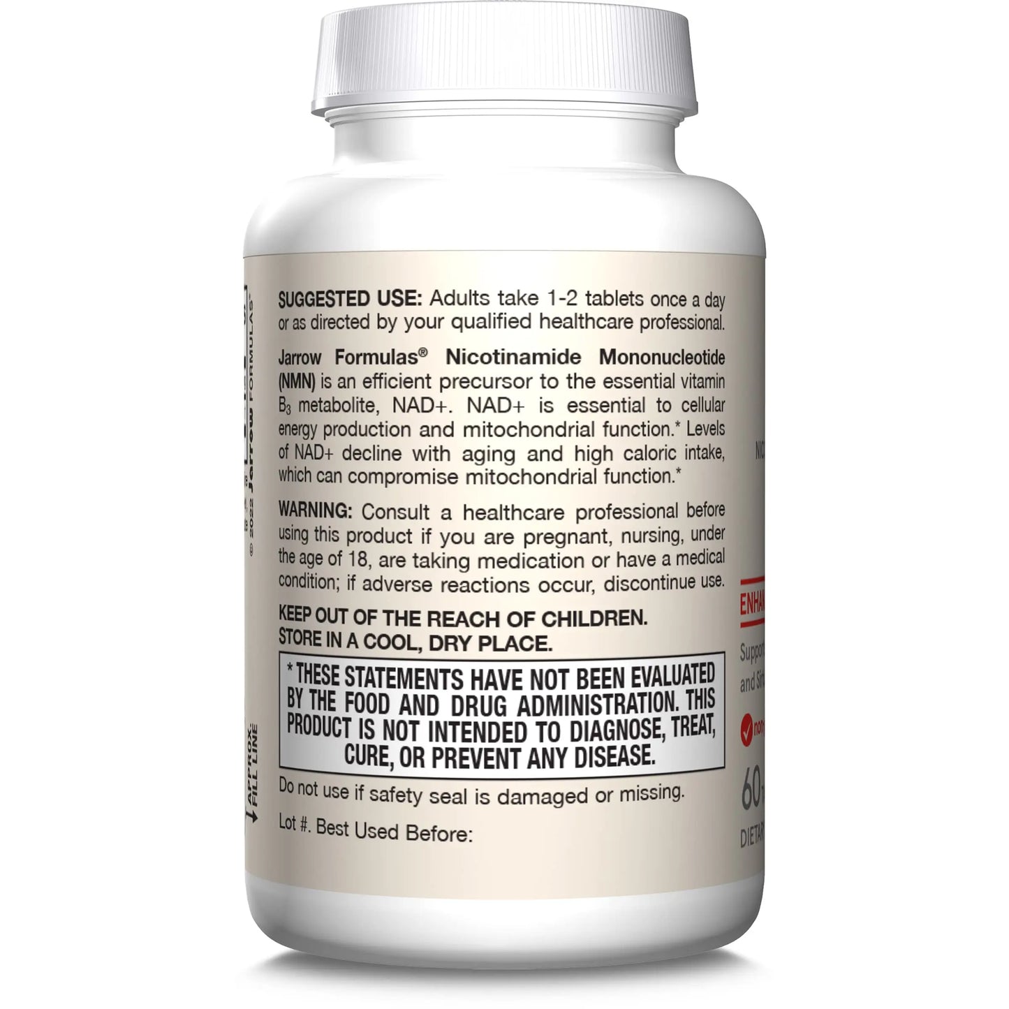 Jarrow Formulas Nicotinamide Mononucleotide (NMN) - 60 Tablets - Supports Energy Production - Dietary Supplement - Vegan, Gluten Free, Non-GMO - 60 Servings (Packaging May Vary) Jarrow FormulasBuy Supplements Australia