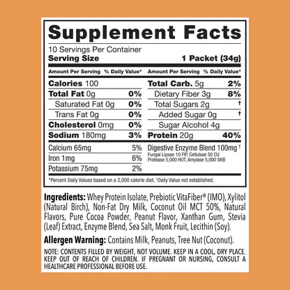 Clean Simple Eats Chocolate Peanut Butter Whey Protein Powder, Natural Sweetened Clean Simple EatsBuy Supplements Australia