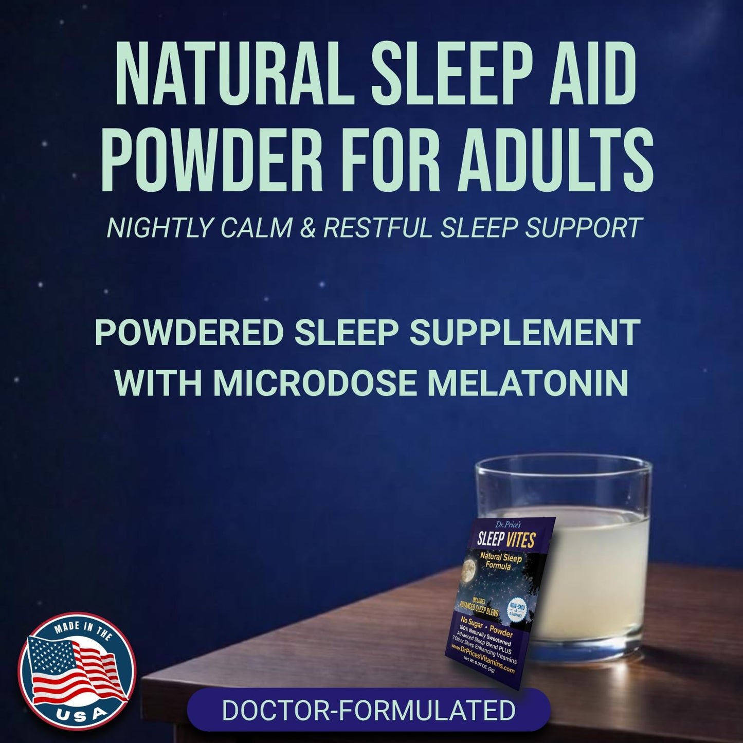 Dr. Price’s Natural Sleep Aid Powder – Berry-Citrus, 30 Packs | Sleep Powder Drink Mix with Magnesium, Microdose Melatonin & Tryptophan | Sleep Support for Adults | Doctor-Formulated, Made in USA Dr. Price's VitaminsBuy Supplements Australia