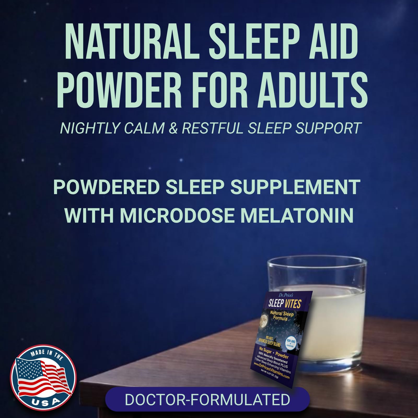 Dr. Price’s Natural Sleep Aid Powder – Berry-Citrus, 30 Packs | Sleep Powder Drink Mix with Magnesium, Microdose Melatonin & Tryptophan | Sleep Support for Adults | Doctor-Formulated, Made in USA Dr. Price's VitaminsBuy Supplements Australia