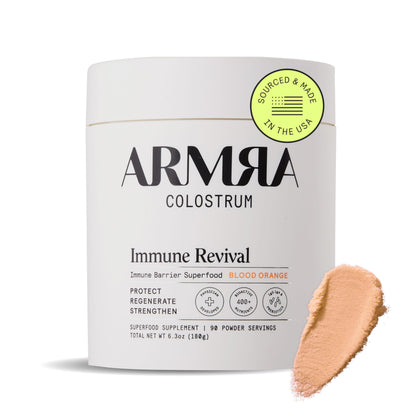 ARMRA Colostrum Powder | Blood Orange | Gut Health & Bloating | Skin & Hair | Immunity | Keto, Gluten & Fat-Free | 90 Servings ARMRABuy Supplements Australia