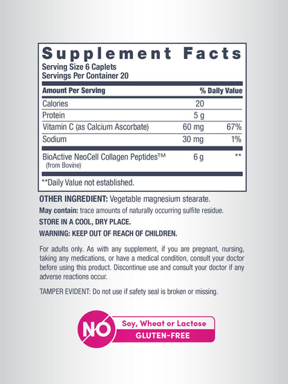 NeoCell Super Collagen with Vitamin C, 120ct Collagen Pills, Non-GMO, Grass Fed, Paleo Friendly, Gluten Free, Collagen Peptides Types 1 & 3 for Hair, Skin, Nails and Joints NeoCell buy supplements Au