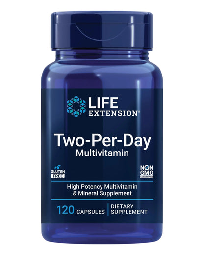 Life Extension Two-Per-Day Multivitamin, Vitamins B, C, D, zinc, Packed with Over 25 Vitamins, Minerals & extracts, Two-Month Supply Life ExtensionBuy Supplements Australia