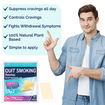 Step 2 Quit Smoking Patches, 14mg Stop Smoking Aids Patches, 30 Count Quit Smoking Stickers that Work with 2 Weeks, Helping Quit Patch, Easy & Effective Anti-Stickers NenMaoKeNu buy supplements Au