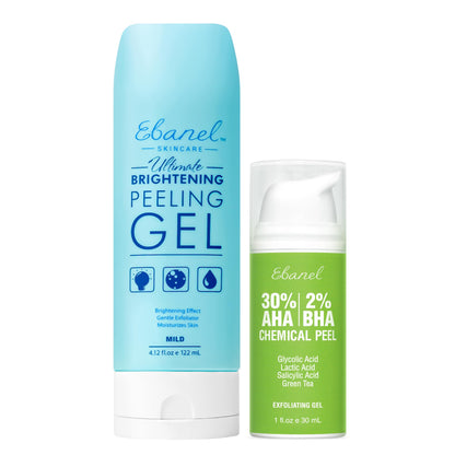 Ebanel Bundle of Gentle Exfoliating Face Scrub Peeling Gel and 30% AHA 2% BHA Chemical Peel Exfoliant Gel Ebanel buy supplements Au