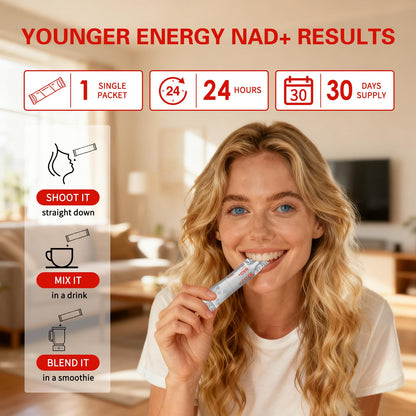 DNOUHN NAD Liquid Supplement 1500mg, Nicotinamide Riboside & Resveratrol with PQQ, NAD Supplement for Women & Men, Boosts Cellular Energy, Anti-Aging, Immune, Focus, 30 Packets DNOUHNBuy Supplements Australia