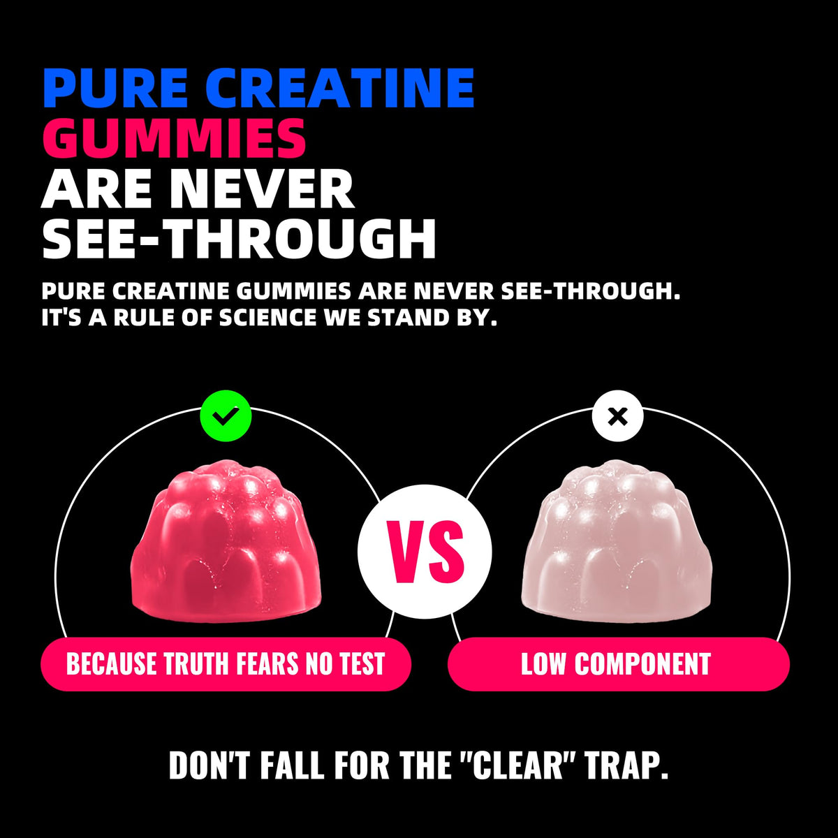 NSF Certified Creatine Gummy 5g - Creatine Monohydrate Gummies for Men & Women. Boost Focus,Strength, and Endurance, Anti-Melting Formula, Vegan, Gluten-Free, Non-GMO,(Raspberry & Blueberry 135 ct) AllcoovitaBuy Supplements Australia