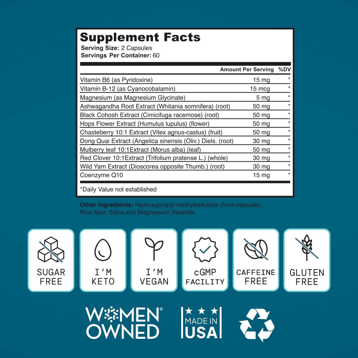 SELF NUTRITION Menopause Support for Women -All-Natural, Hormone-Free Perimenopause & Menopause Support. Unique Blend for Hot Flashes, Mood, Energy, Sleep & More. Vegan, Gluten-Free, 60 Capsules. SELF NUTRITIONBuy Supplements Australia