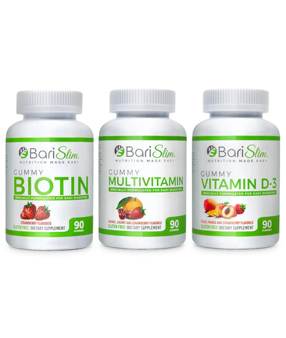 BariSlim Bariatric Multivitamin Gummies - Specially Formulated Gummy Vitamin for Patients After Weight Loss Surgery BariSlim