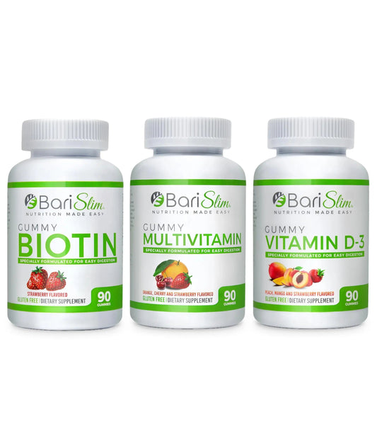 BariSlim Bariatric Multivitamin Gummies - Specially Formulated Gummy Vitamin for Patients After Weight Loss Surgery BariSlim