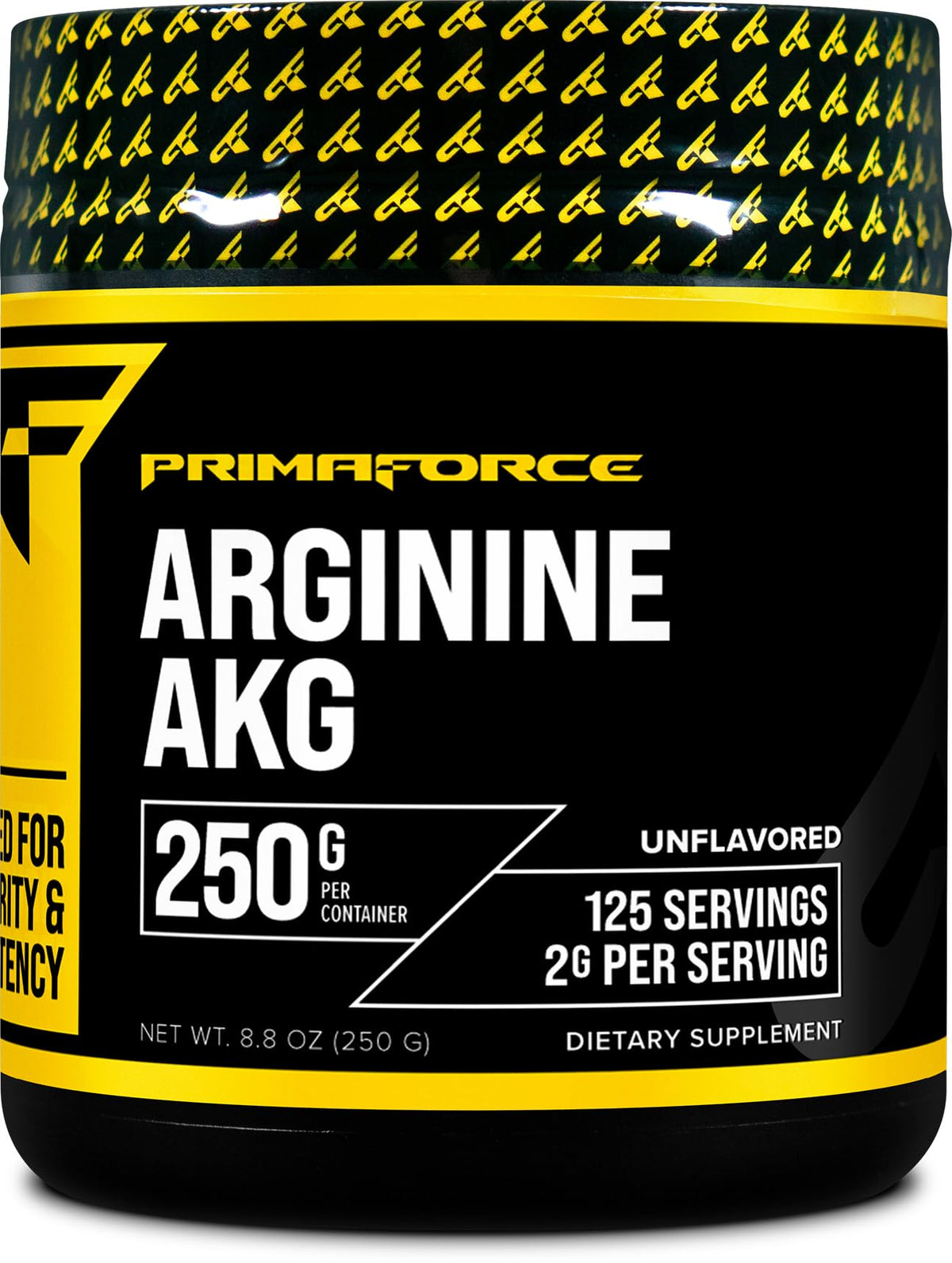 PrimaForce AAKG Arginine Powder, 250 grams (L-Arginine and Alpha-Ketoglutarate Acid)