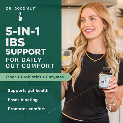 IBSoothe by Dr. Good Gut – Gut Health Supplement for Women & Men with Fiber, Probiotics, Enzymes & Peppermint Oil for Bloating Relief, Digestive Support, IBS Relief & Daily Gut Wellness – 90 Capsules DR. GOODGUTBuy Supplements Australia