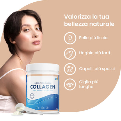 100% Marine Collagen Powder 300g I Pure Hydrolyzed Collagen Powder (Type I & III) Swedish NutraBuy Supplements Australia