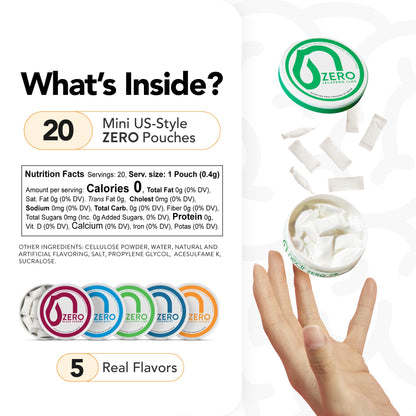 Nectr Energy Zero Pouches - No Caffeine, No Sugar, Zero Calories Mini Pouches for Oral Fixation and Stress Relief - 4 Pucks of 20 - Sweet Mango Flavor NectrBuy Supplements Australia