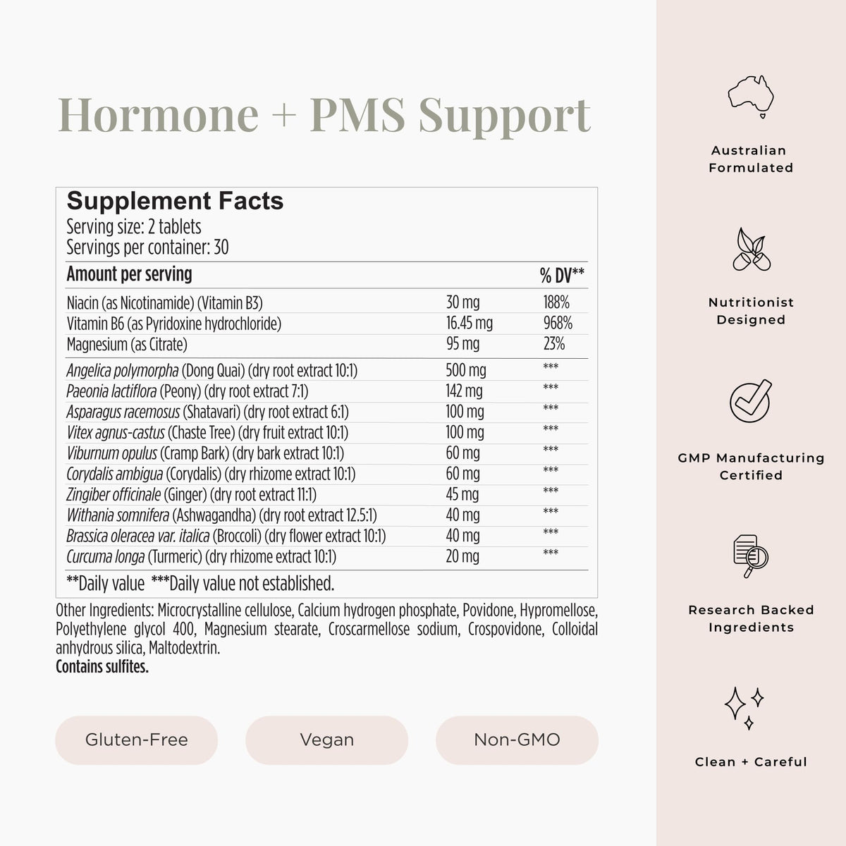 JSHealth Vitamins Hormone Balance for Women and PMS Support Supplement - Premenstrual Symptom Relief with Vitamins B3, B6 & Magnesium (60) JSHealthBuy Supplements Australia