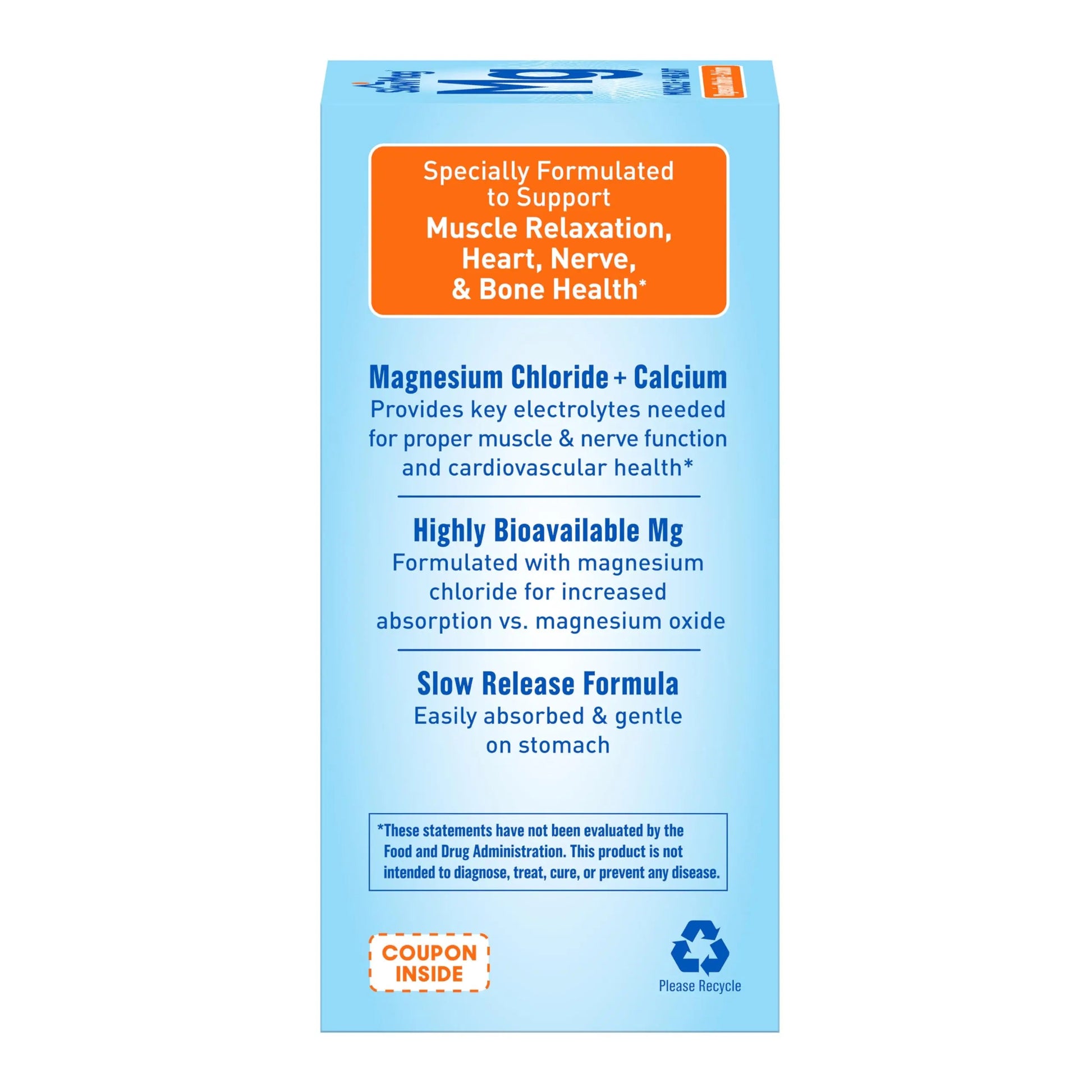 SlowMag Muscle & Heart Magnesium Chloride Supplement with Calcium, 120 Count, Supports Muscle Relaxation, Heart, Nerve & Bone Health, High Absorption Slow-MagBuy Supplements Australia