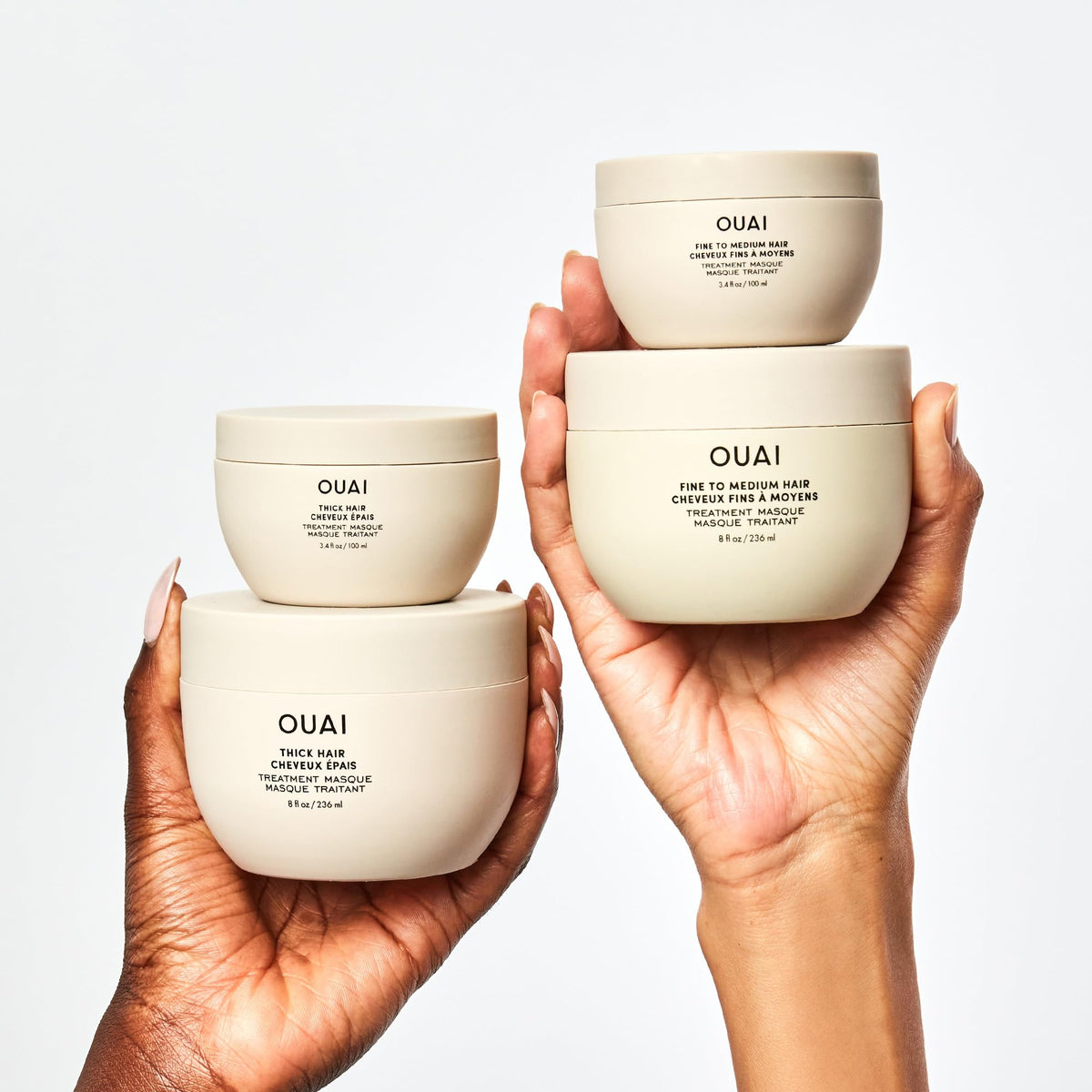 OUAI Thick Hair Mask - Treatment Masque with Almond Oil, Olive Oil, & Hydrolyzed Keratin to Restore Damaged Hair - Phthalate & Paraben Free Masque (3.4 Oz) OUAIBuy Supplements Australia