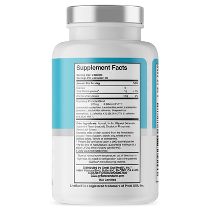 Oral Probiotics for Mouth Bad Breath Treatment for Adults: Dentist Formulated Advanced Great Oral HealthBuy Supplements Australia