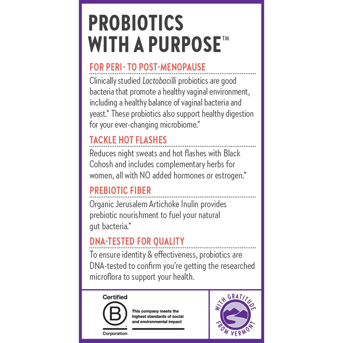 New Chapter All-Flora Probiotic Menopause Balance, Ultra-Concentrated Probiotics for Women with Black Cohosh for Menopause Hot Flashes, 100% Vegan, 30 Vegan Capsules New ChapterBuy Supplements Australia