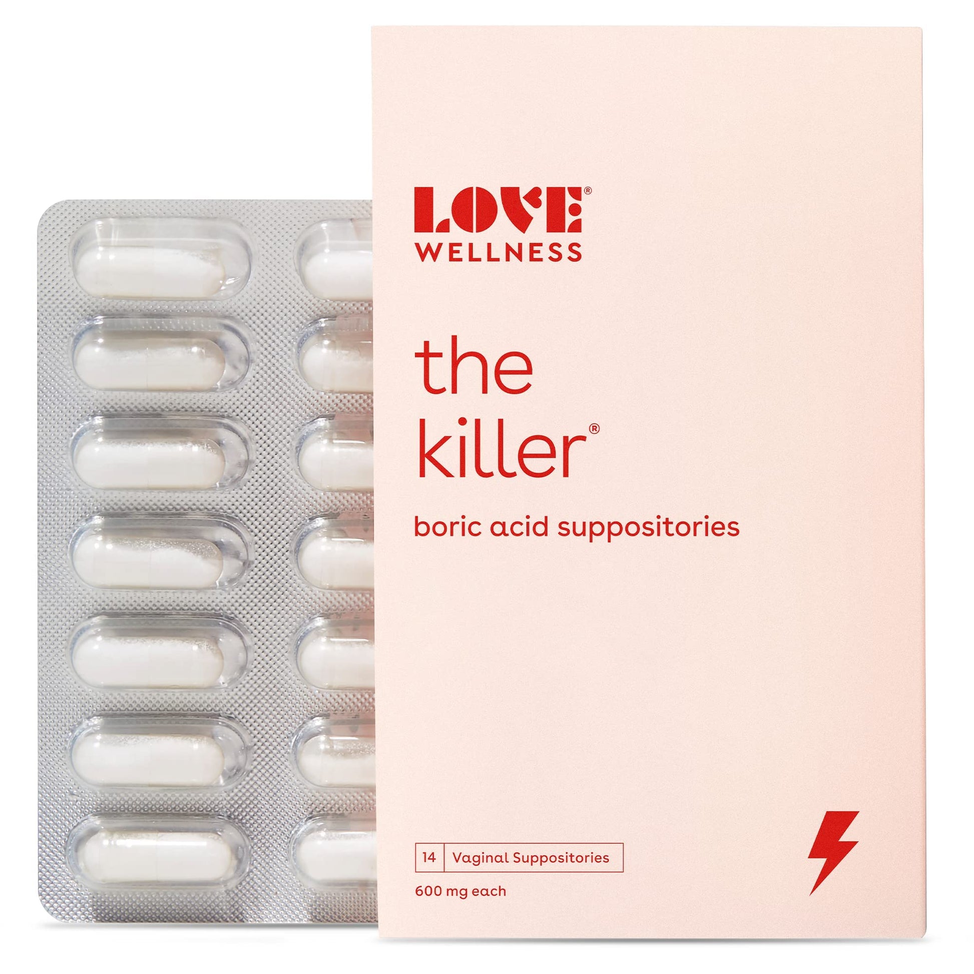Love Wellness Boric Acid Suppositories for Women, The Killer | Vaginal Supp Love WellnessBuy Supplements Australia