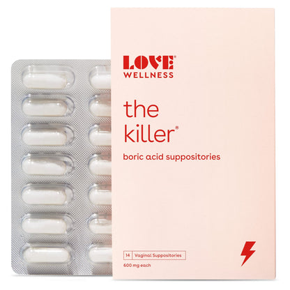 Love Wellness Boric Acid Suppositories for Women, The Killer | Vaginal Supp Love WellnessBuy Supplements Australia