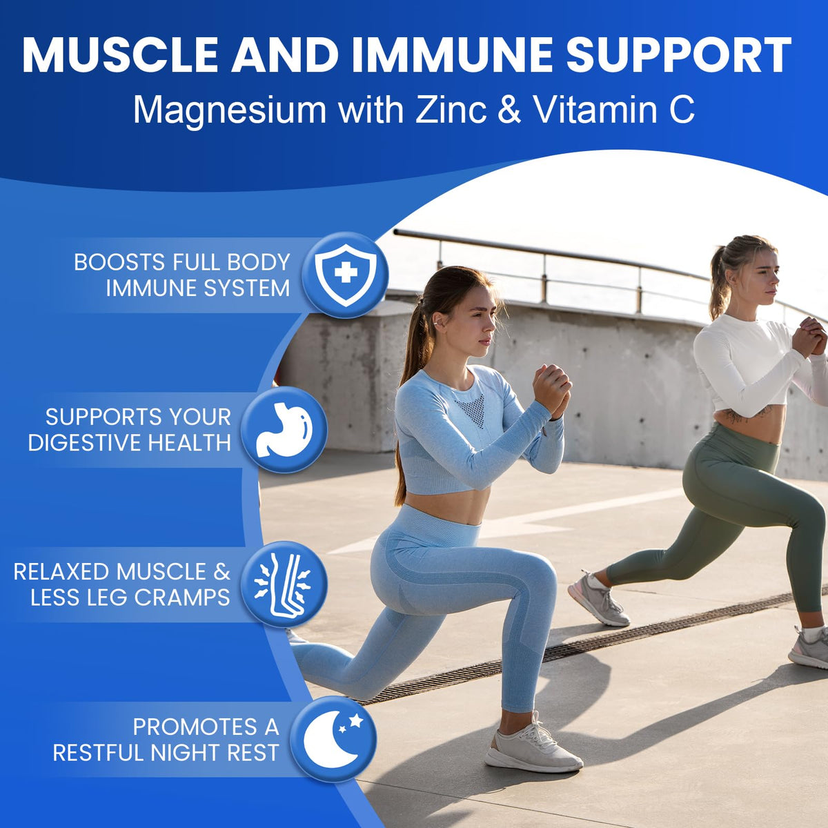 Magnesium Complex Supplement 8-in-1 Elemental 1000mg, Magnesium Glycinate, Malate & Citrate, Vegan, Non-GMO 90 Capsules MIRACLE OFFICIAL buy supplements Au