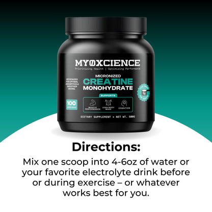 MYOXCIENCE Micronized Creatine | Supports Muscle Performance, Lean Body Mass, & Cognition | 100 Servings MYOXCIENCEBuy Supplements Australia