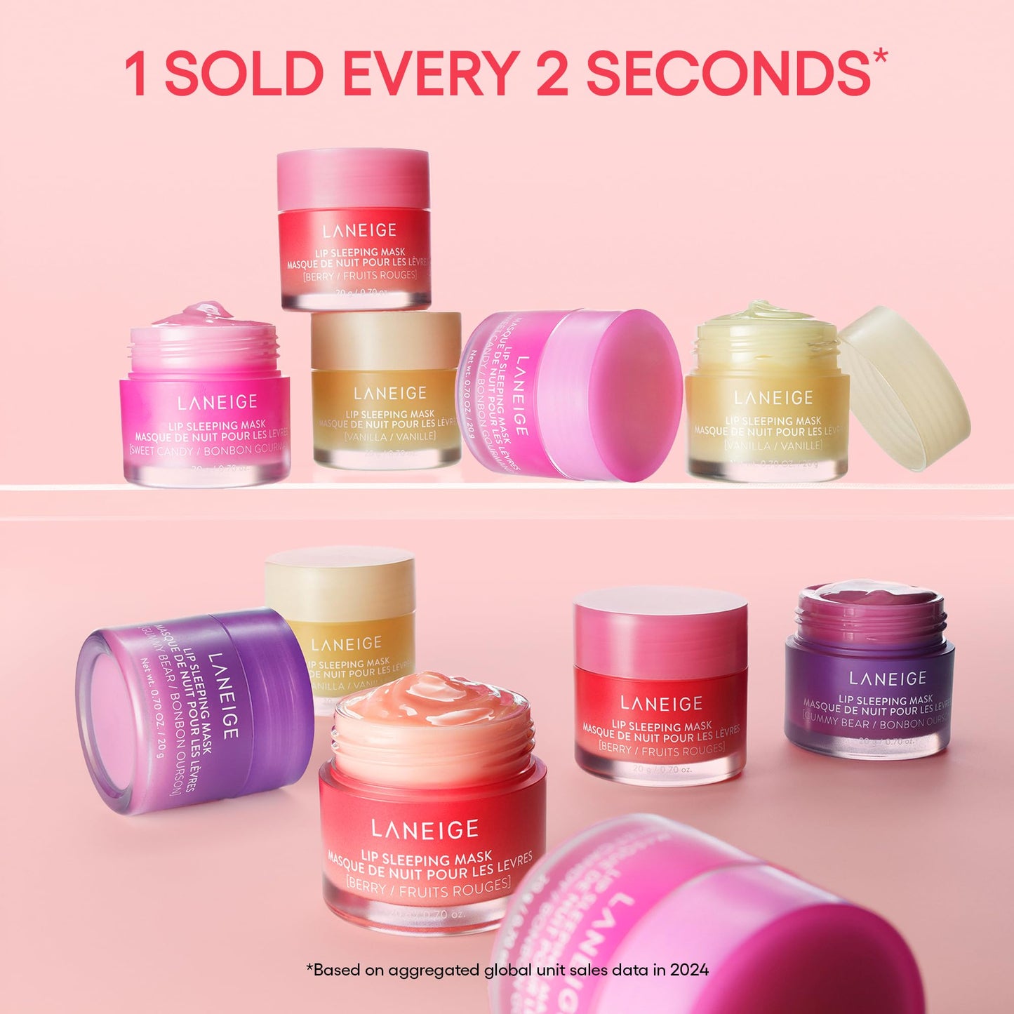 LANEIGE Lip Sleeping Mask, Berry: Nourishing Overnight Lip Treatment with Vitamin C, Shea & Murumuru Butter