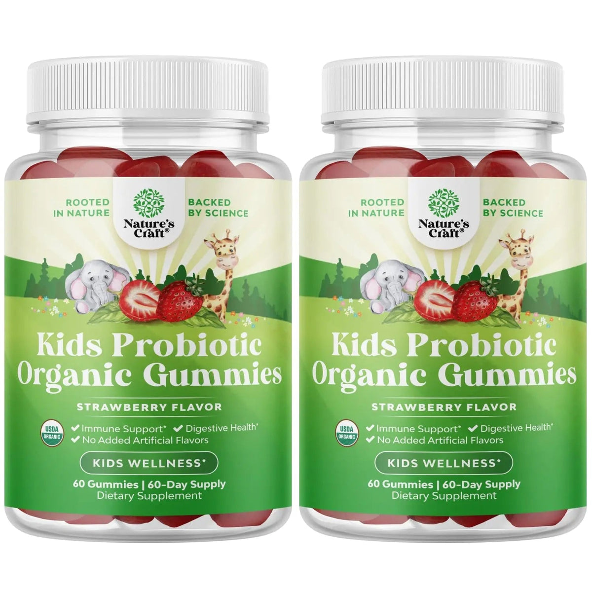 Natures Craft USDA Organic Probiotic Gummies for Kids - Vegan Non-GMO Kids Probiotic Gummy Vitamin for Immunity and Digestive Health Natures CraftBuy Supplements Australia