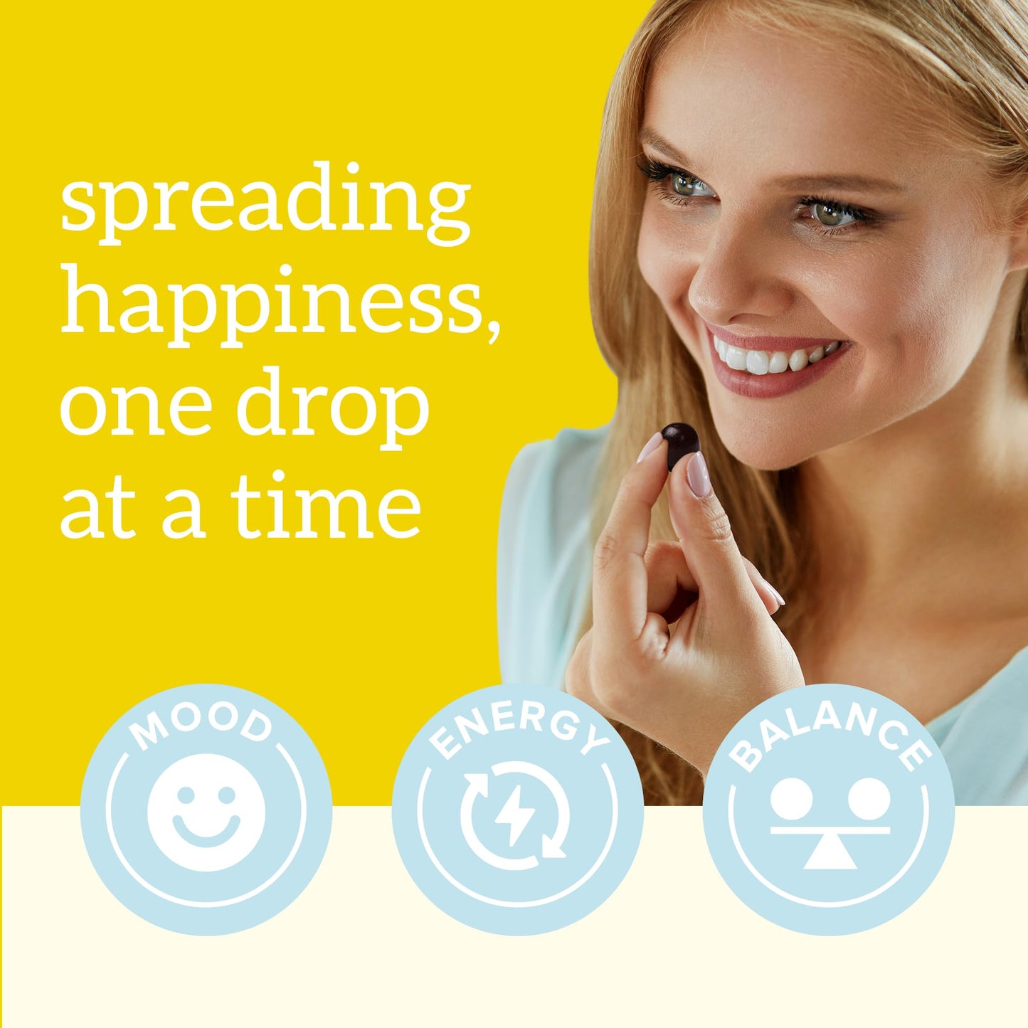 Organifi Happy Drops - Daily Superfood Happy Gummies for Adults - Mood Support Supplement for Balance, Bliss, Energy and Taking the Edge Off - Sweet Lemon Flavor - 60 Gummies Organifi buy supplements Au