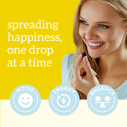Organifi Happy Drops - Daily Superfood Happy Gummies for Adults - Mood Support Supplement for Balance, Bliss, Energy and Taking the Edge Off - Sweet Lemon Flavor - 60 Gummies Organifi buy supplements Au