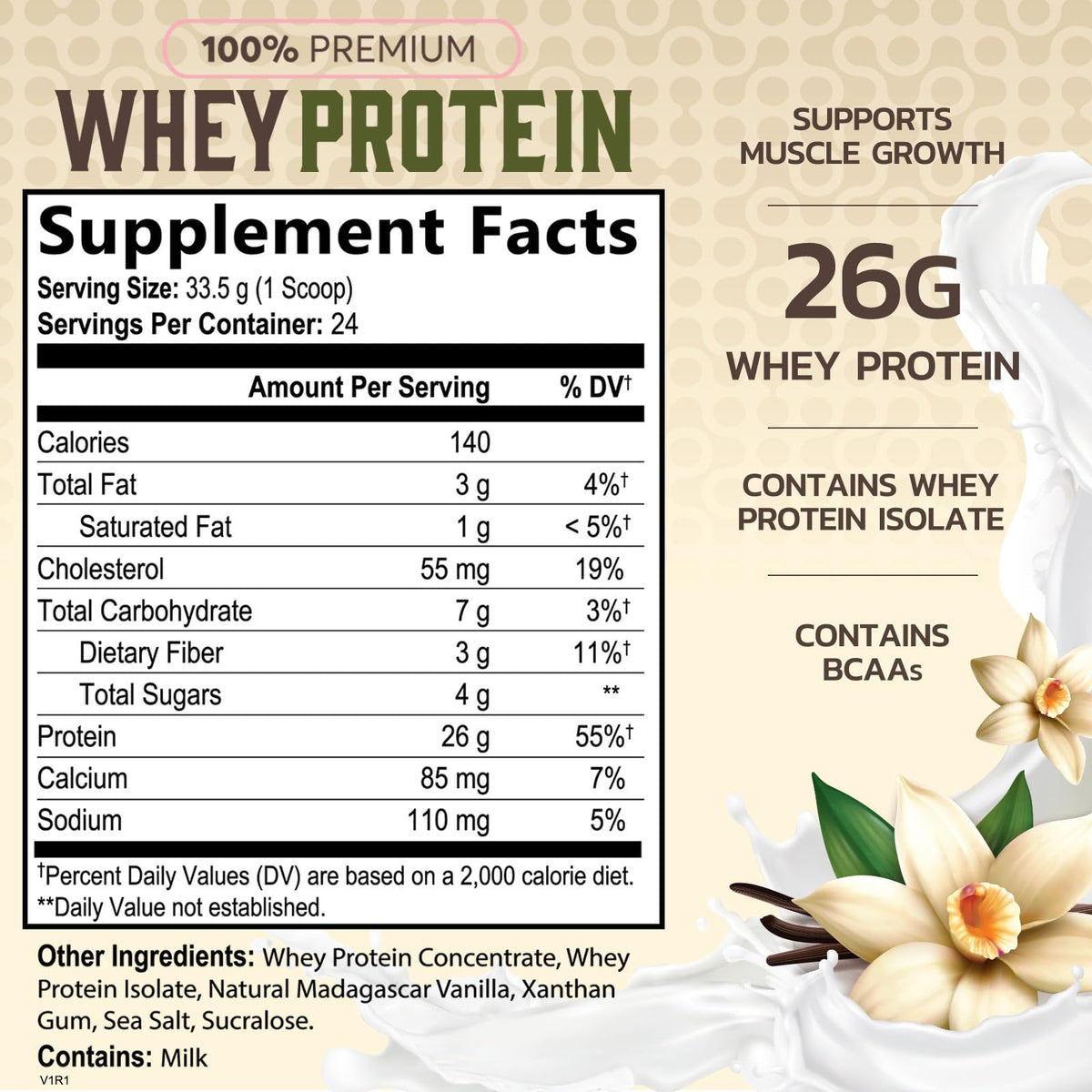 Nature's Protein Powder, 100% Whey Protein Powder Isolate, Immune Support, BCAAs Nature's PeakBuy Supplements Australia