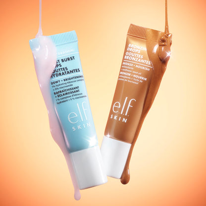 e.l.f. SKIN The Hottest Drops Duo, Holy Hydration! Thirst Burst & Bronzing Skincare Set, For A Dewy, Sun-Kissed Look, Vegan & Cruelty-Free