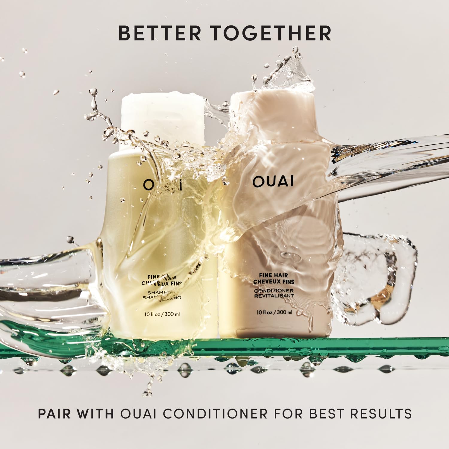 OUAI Fine Hair Shampoo Refill - Volumizing Shampoo for Fine Strands - Made with Biotin, Keratin & Chia Seed Oil - Strengthens, Nourishes & Thickens - Color-Safe & Sulfate Free Hair Care (32 Fl oz) OUAIBuy Supplements Australia