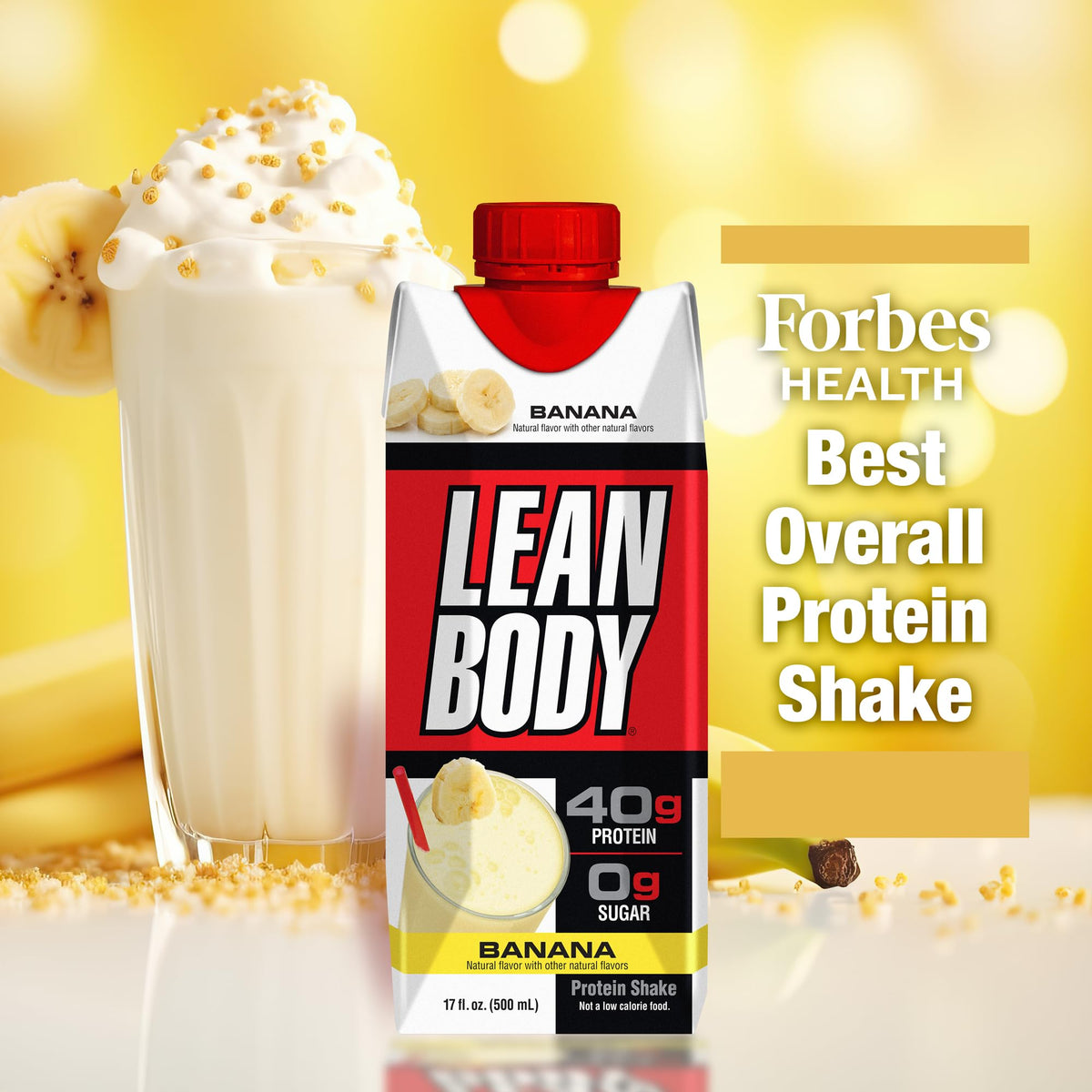 Lean Body Ready-to-Drink Banana Protein Shake, 40g Protein, Whey Blend, 0 Sugar LabradaBuy Supplements Australia