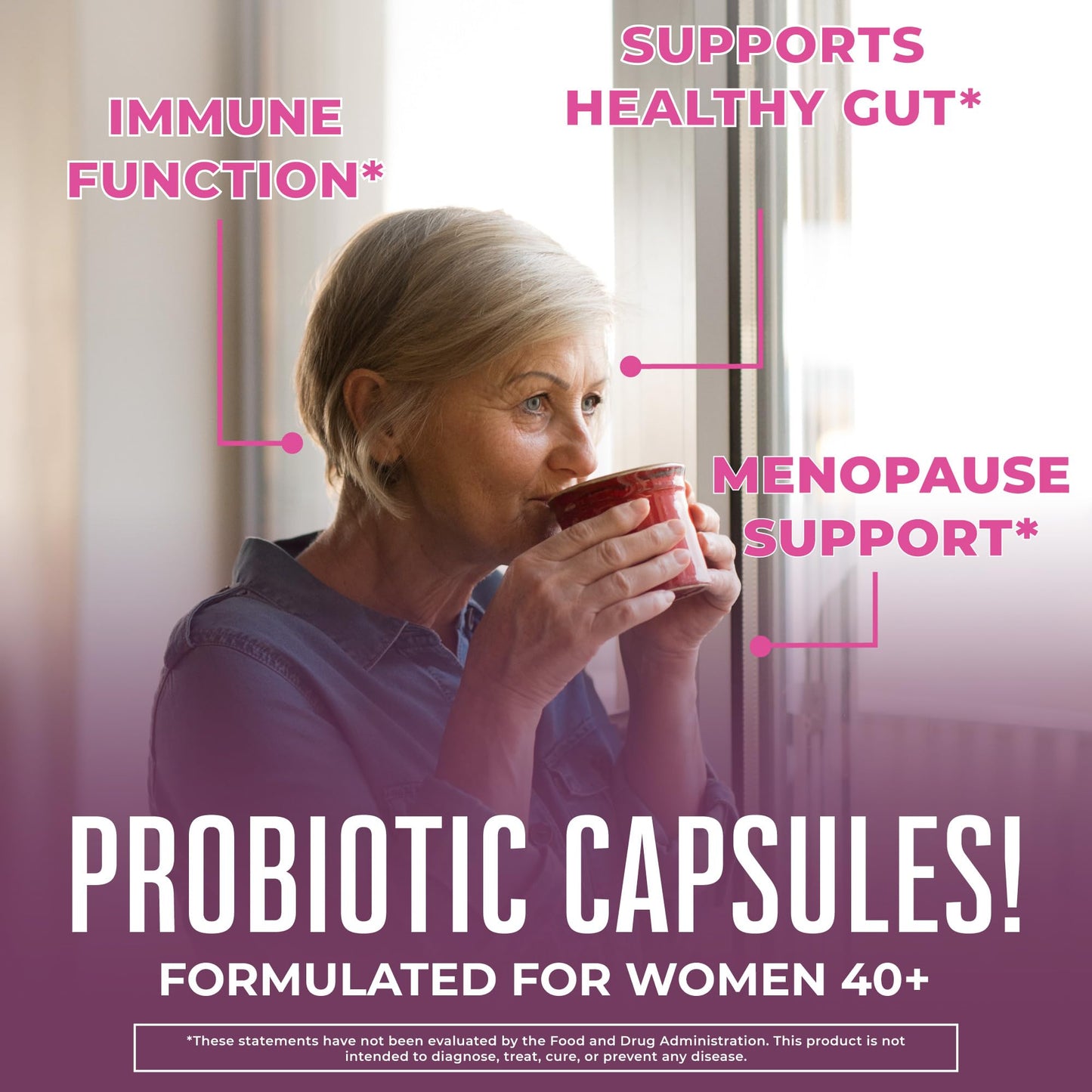 MaryRuth's 3-in-1 Daily Health 40+ Probiotics for Women | Hormonal & Menopause Support Supplement for Women | Gut Health Capsules | 50 Billion CFU | Allergen Free | 30 Ct MARYRUTH'SBuy Supplements Australia