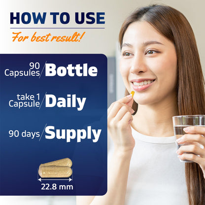 Vitamatic Cortisol Health Support - 90 Veggie Capsules - Made with Adaptogenic Blend with Ashwagandha, Rhodiola, Magnolia, L-Theanine, Phosphatidylserine VitamaticBuy Supplements Australia