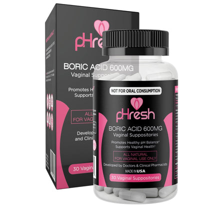 ACE NUTRITION pHresh Boric Acid Suppositories for Women, Suppositories for Odor Use, Natural Feminine Care Supports Vaginal Health & Promotes Healthy pH Balance - Made in USA ACE NUTRITIONBuy Supplements Australia